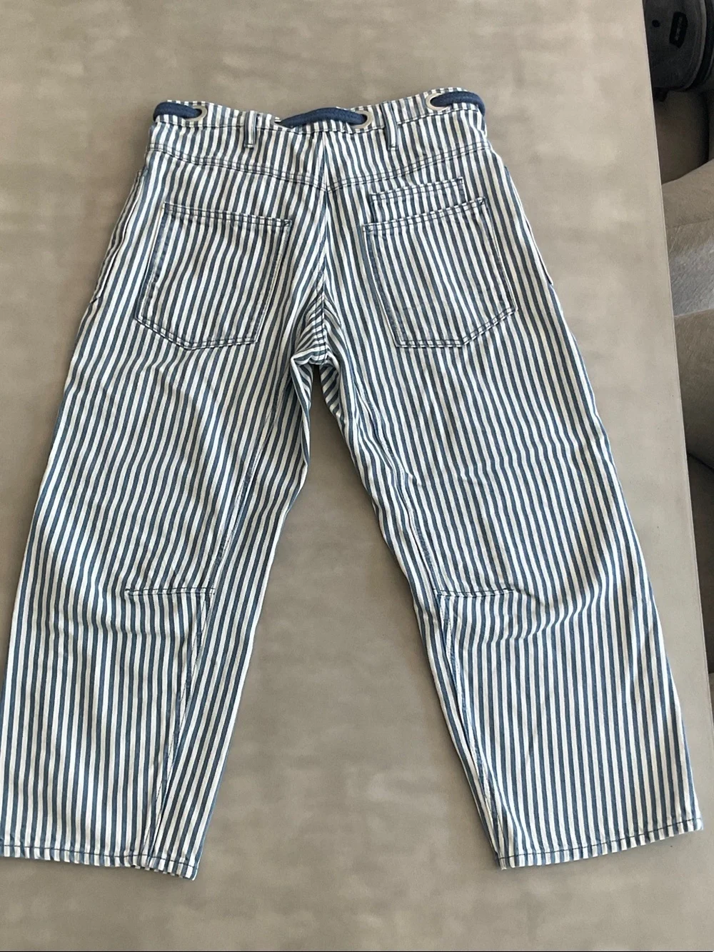 We The Free Blue and White Striped Cargo Pants - Picture 3 of 3